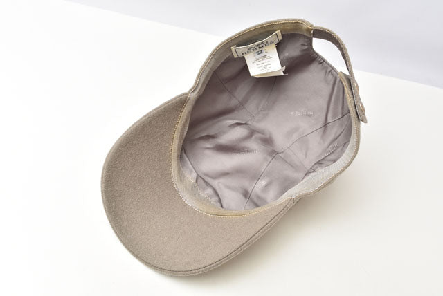 Hermes Cashmere Baseball Cap Unisex Gray