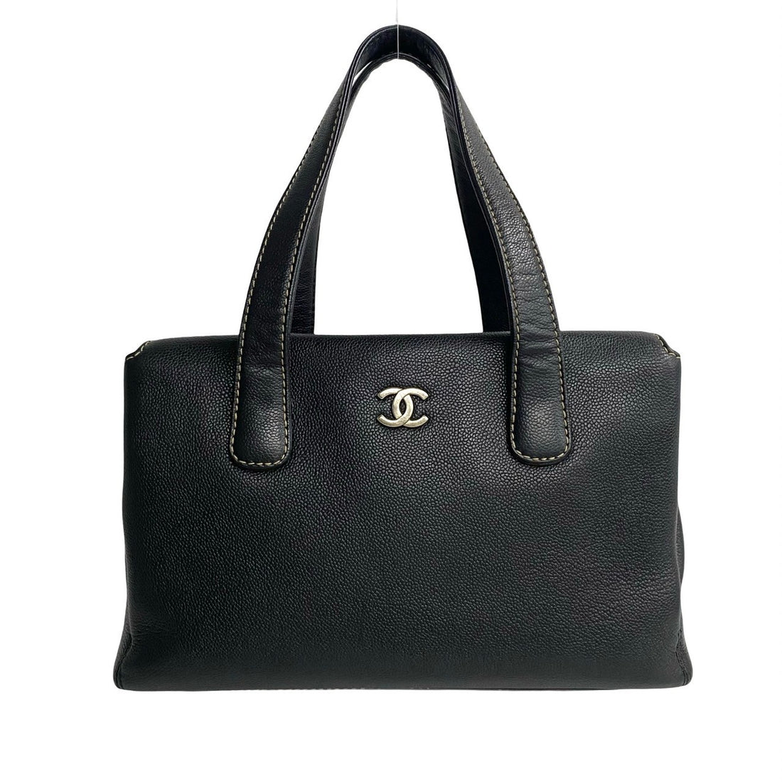 Chanel CC Caviar Tote Bag  Leather Tote Bag