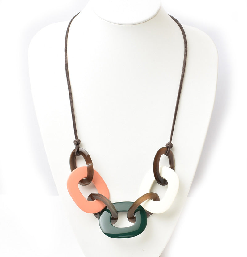 Hermes Buffalo Horn Lacquer Choker/Pendant