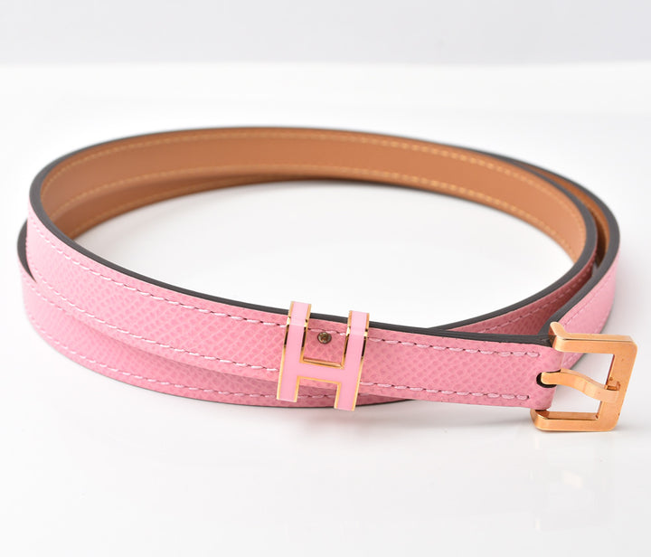 Hermes Belt Vaux Epson Rose Gold