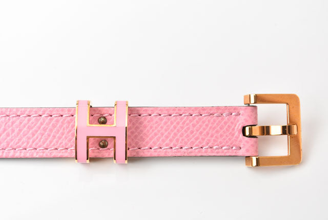 Hermes Belt Vaux Epson Rose Gold