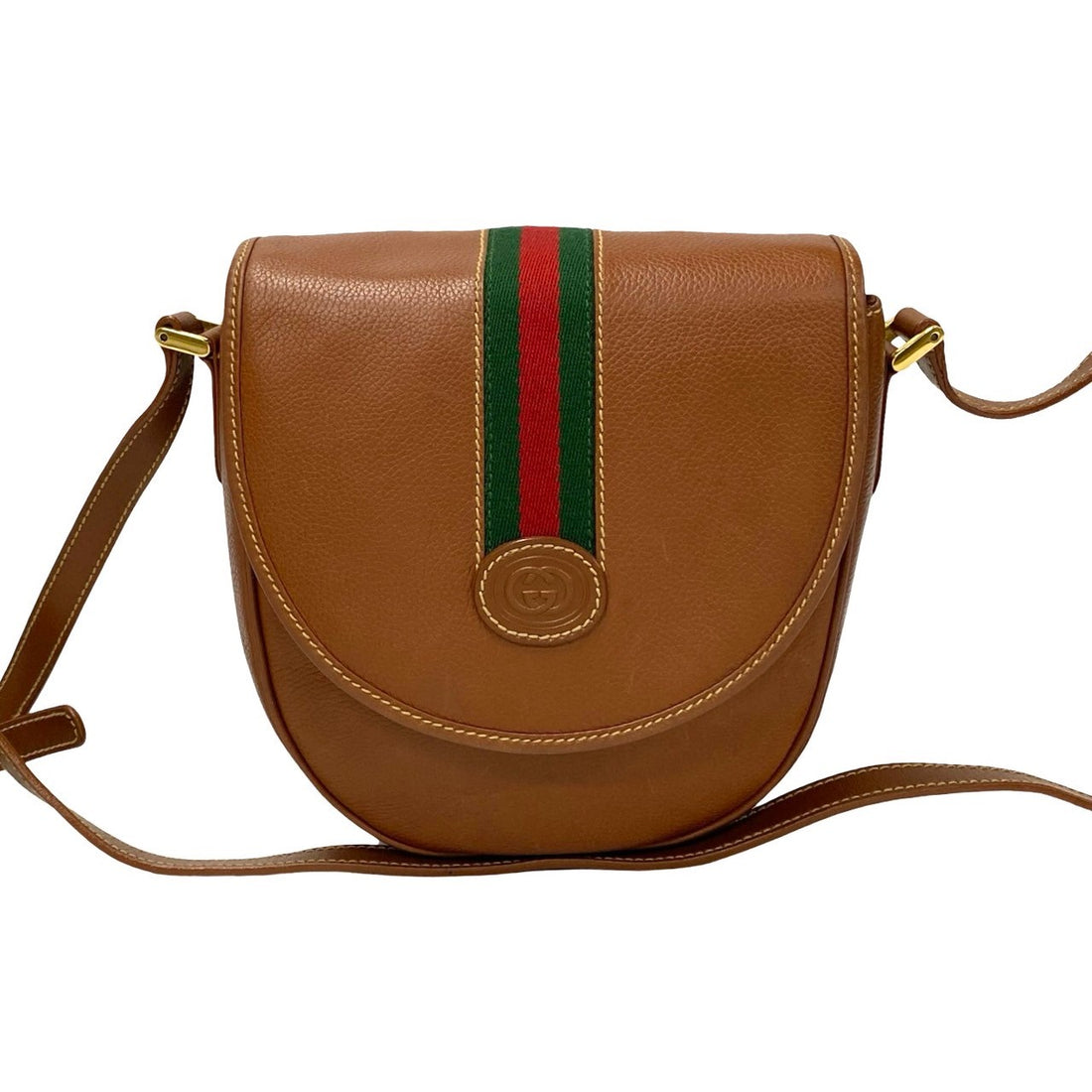 Gucci Sherry Line GG Leather Shoulder Bag Leather Shoulder Bag 0072610079 in Very Good Condition