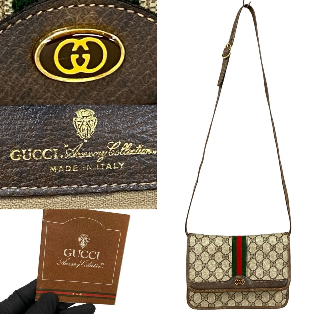 Gucci GG Canvas Web Crossbody Bag  Canvas Crossbody Bag