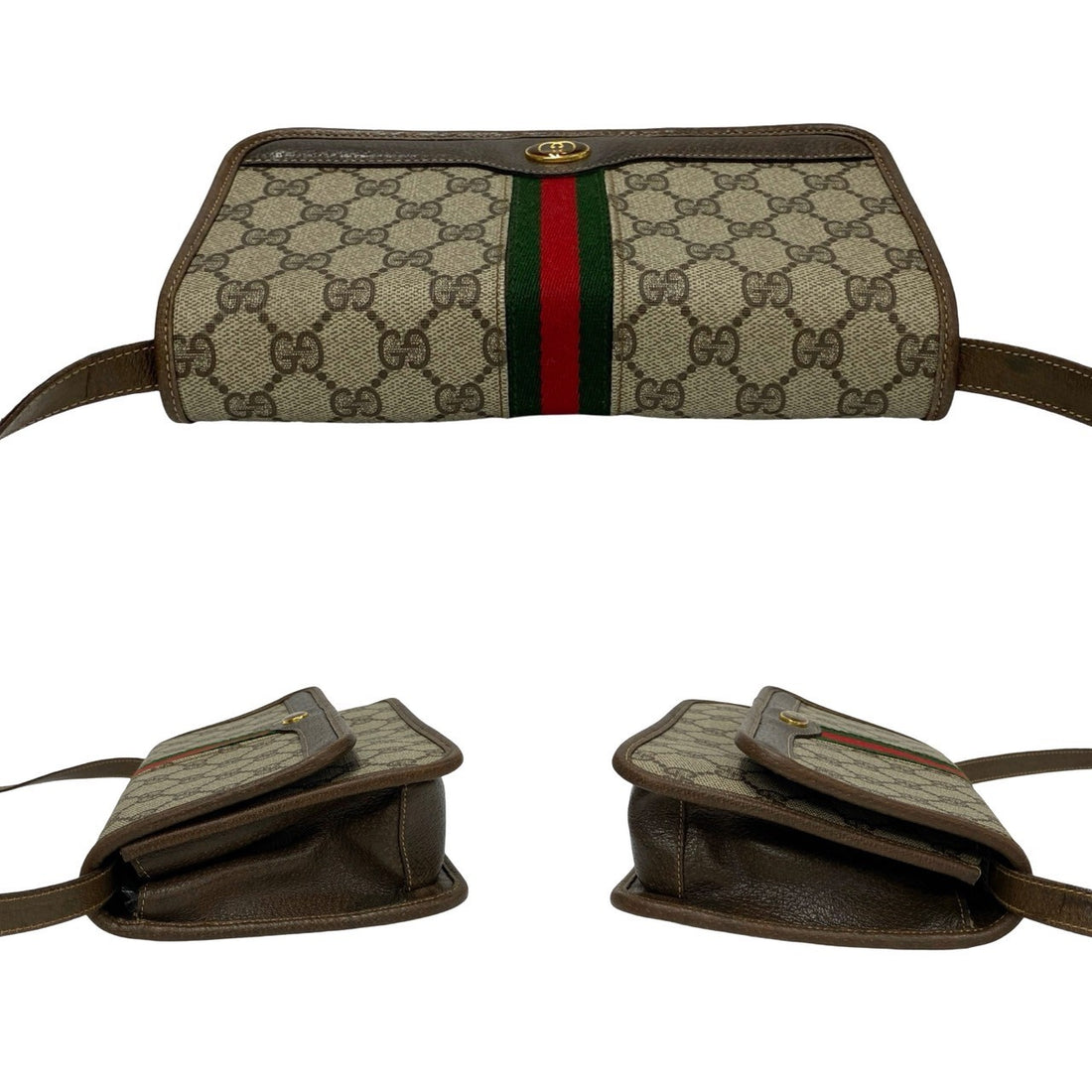 Gucci GG Canvas Web Crossbody Bag  Canvas Crossbody Bag