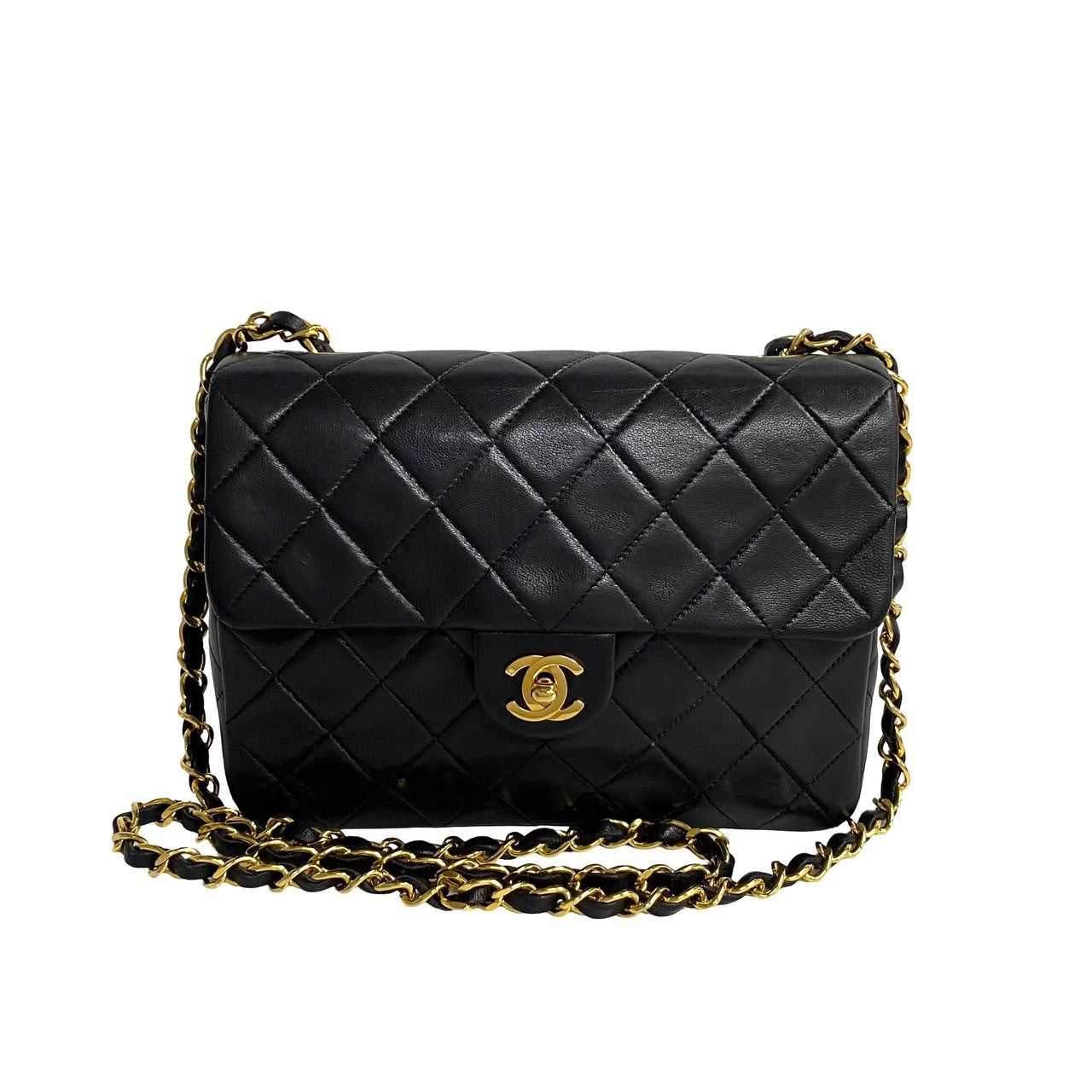 Chanel Classic Mini Single Flap Bag Leather Crossbody Bag in Good condition