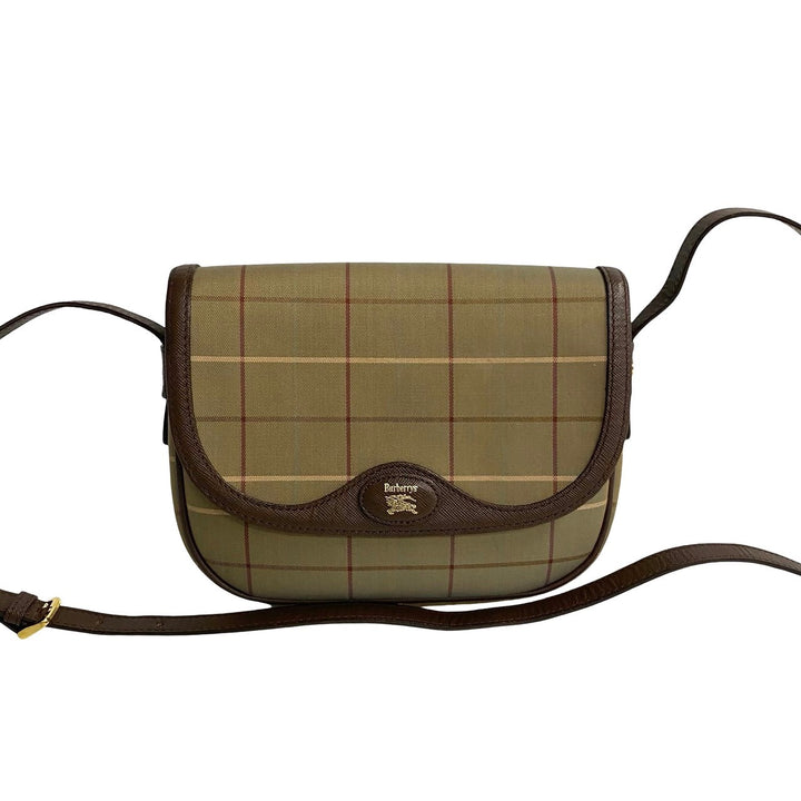 Burberry Check Canvas Crossbody Bag Canvas Crossbody Bag in Very Good Condition