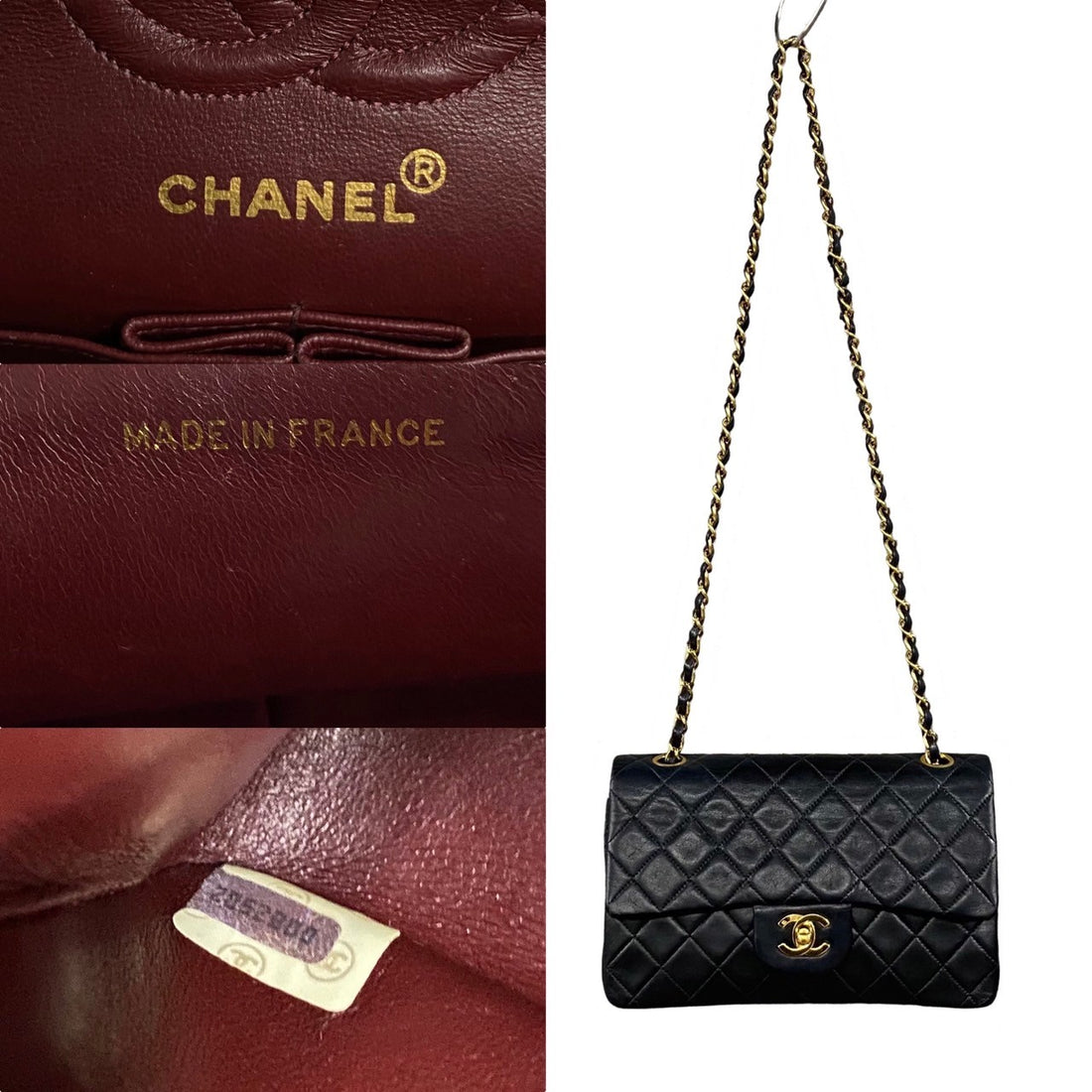 Chanel Matelasse Double Flap Leather Shoulder Bag