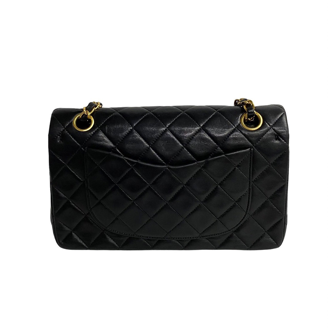 Chanel Matelasse Double Flap Leather Shoulder Bag