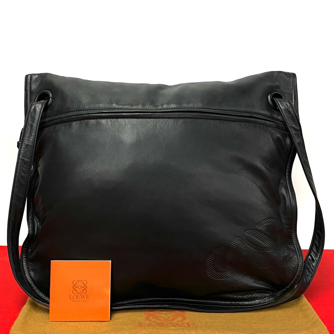 Loewe Leather Messenger Bag Leather Crossbody Bag