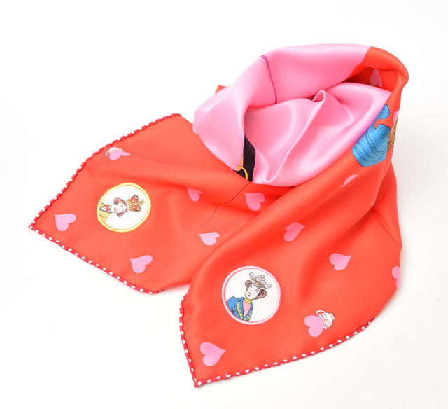 Hermes Silk Scarf Heart Red/Pink