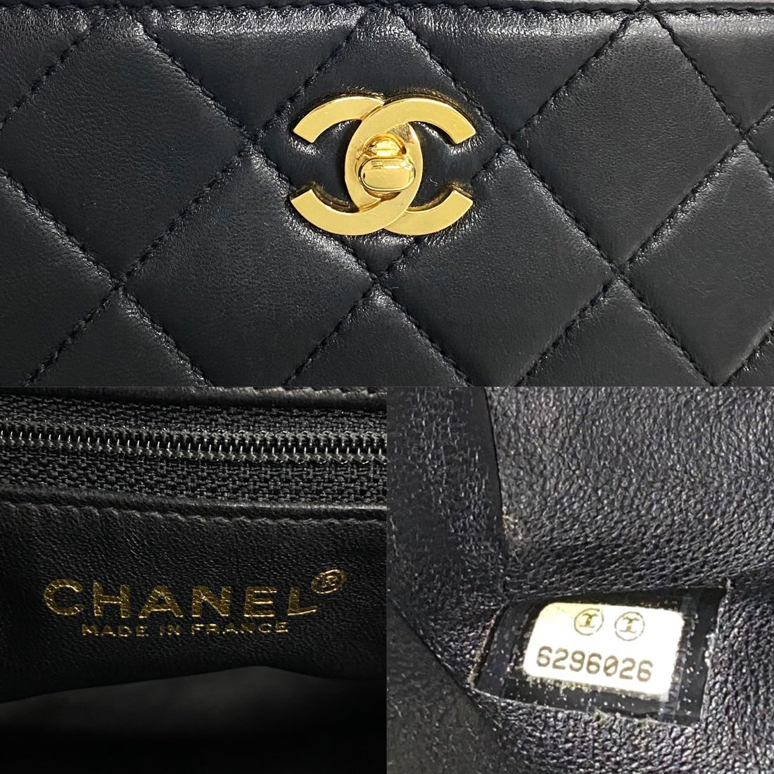 Chanel COCO Matelasse Chain Tote Bag Leather Tote Bag 705-5 in Very Good Condition