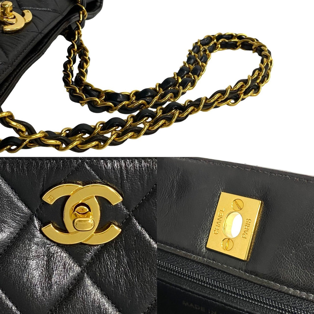 Chanel Matelasse Chain Tote Bag Leather Tote Bag in Very Good Condition