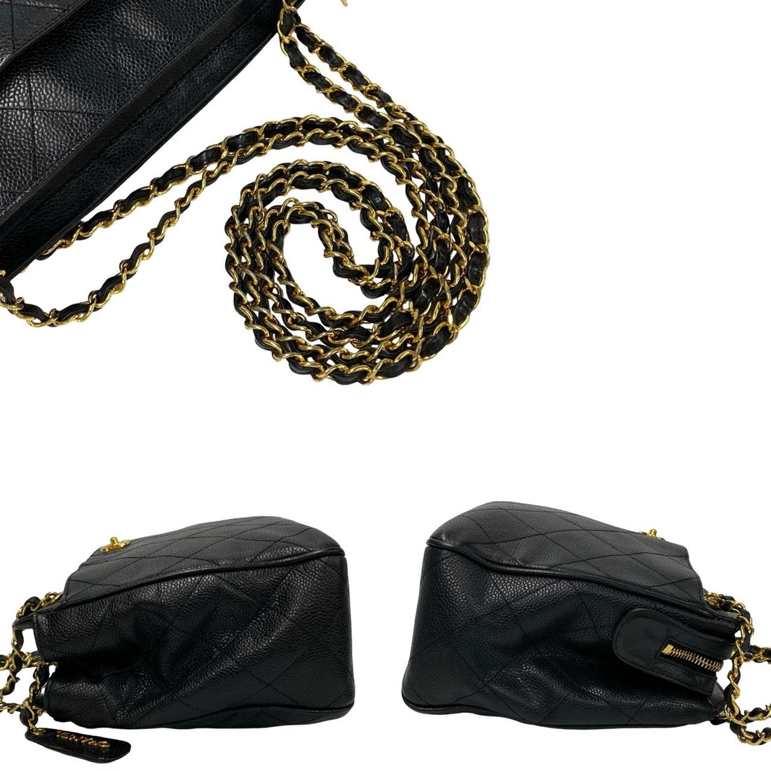 Chanel Matelasse Coco Mark Leather Shoulder Bag