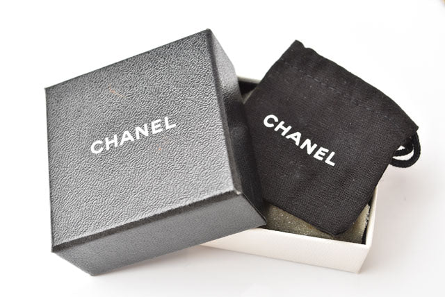 Chanel Logo CC Camellia Swing Gold Earrings