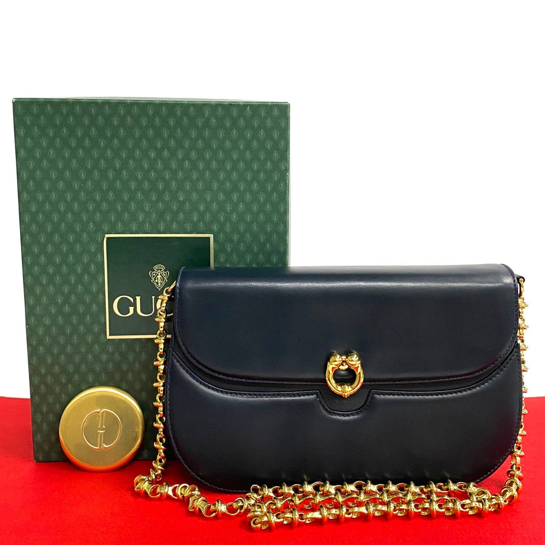 Gucci Leather Chain Crossbody Bag  Leather Crossbody Bag