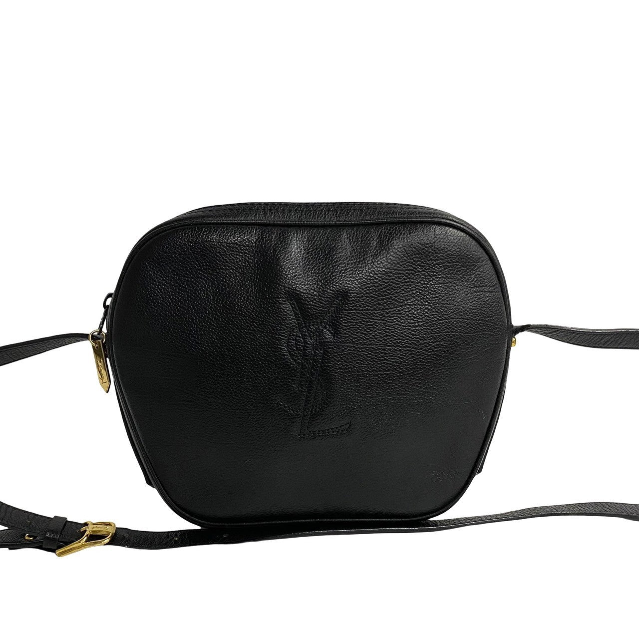 Yves Saint Laurent Leather Logo Camera Bag Leather Crossbody Bag in Good condition