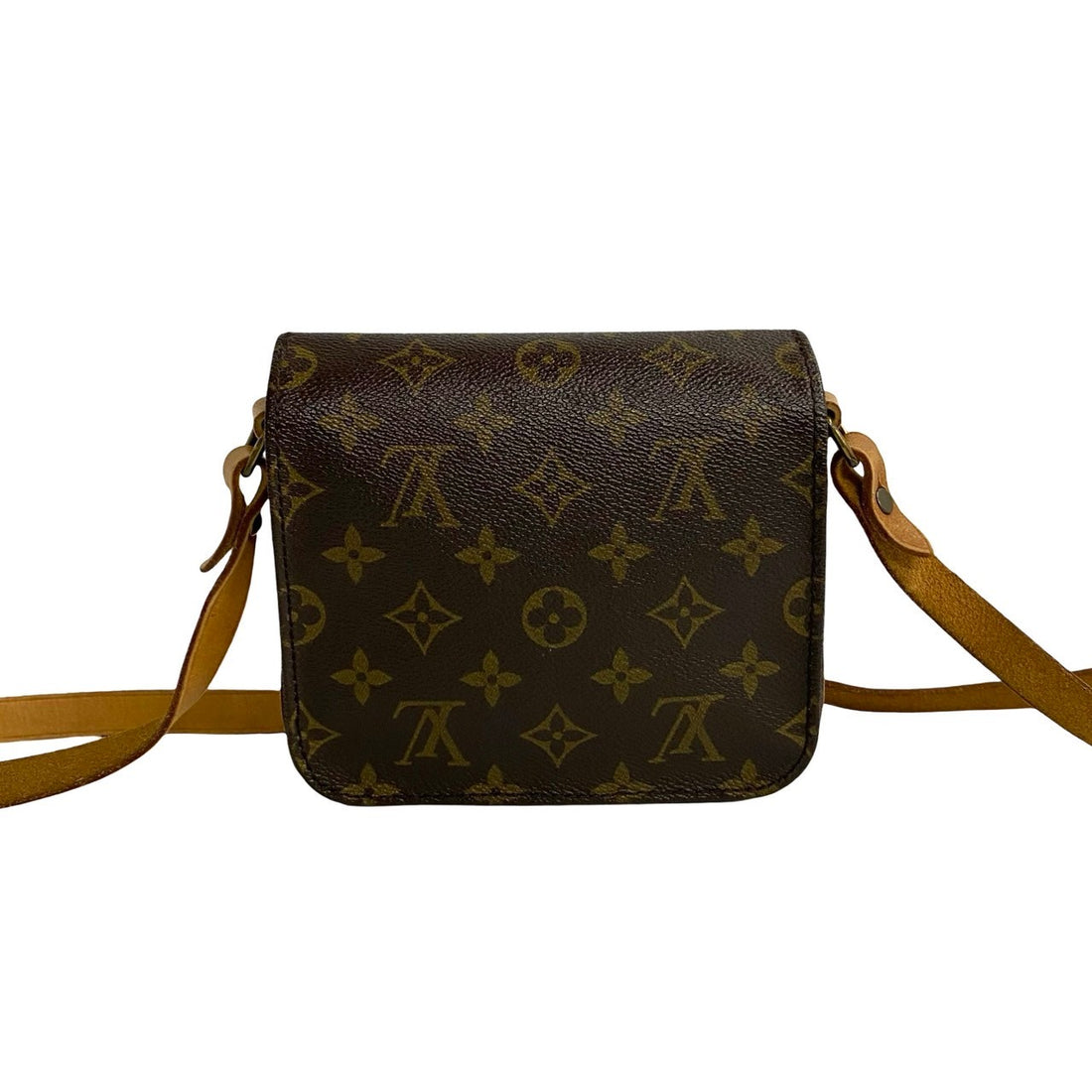 Louis Vuitton Mini Cartouchiere Canvas Shoulder Bag M51254