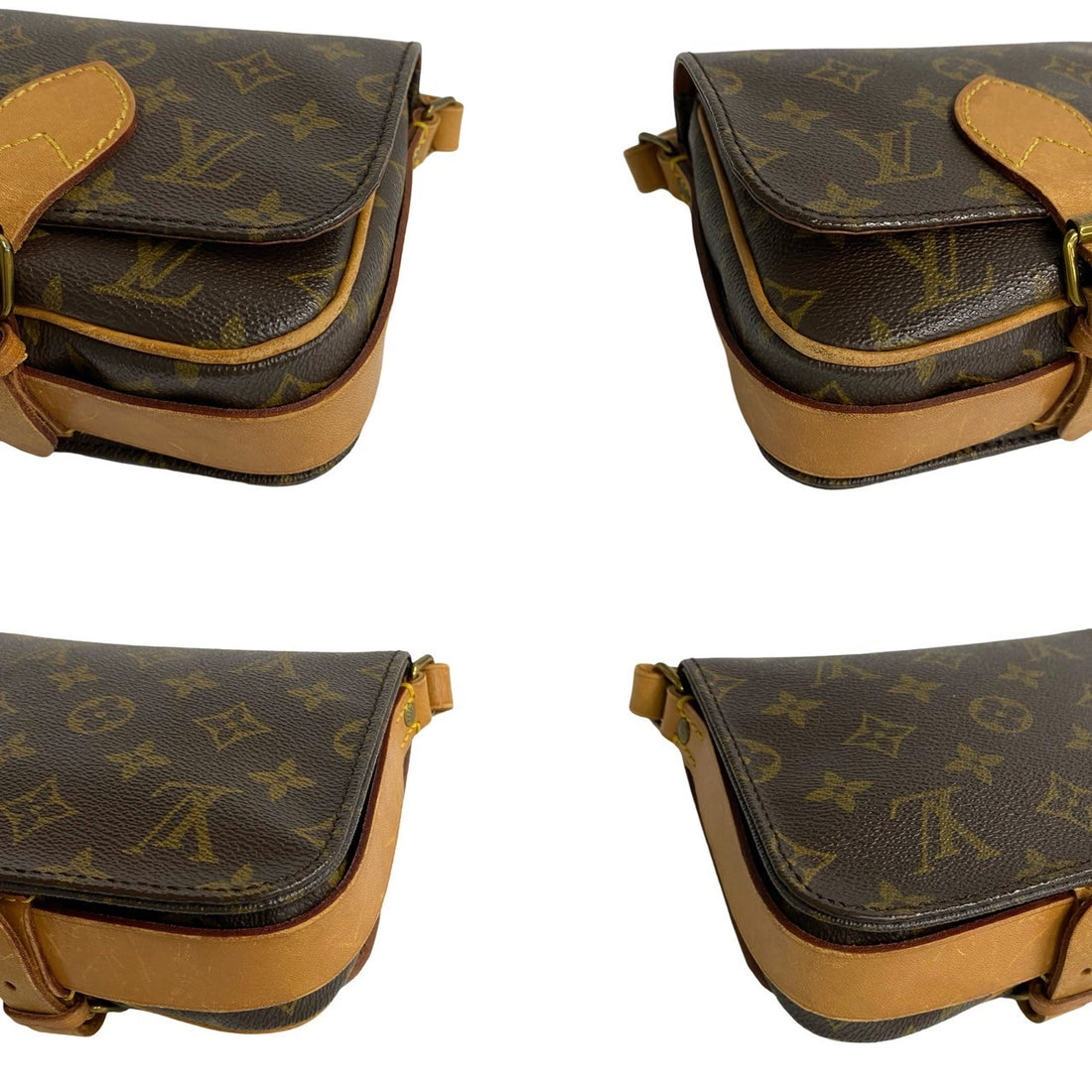 Louis Vuitton Mini Cartouchiere Canvas Shoulder Bag M51254