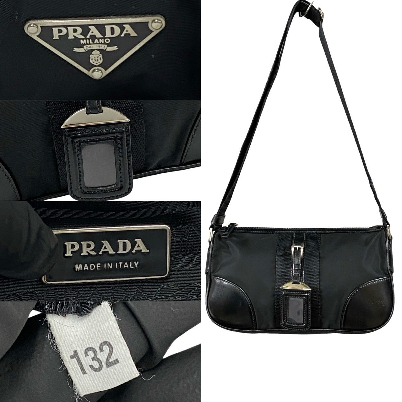 Prada Tessuto Crossbody Bag  Canvas Crossbody Bag in Great Condition