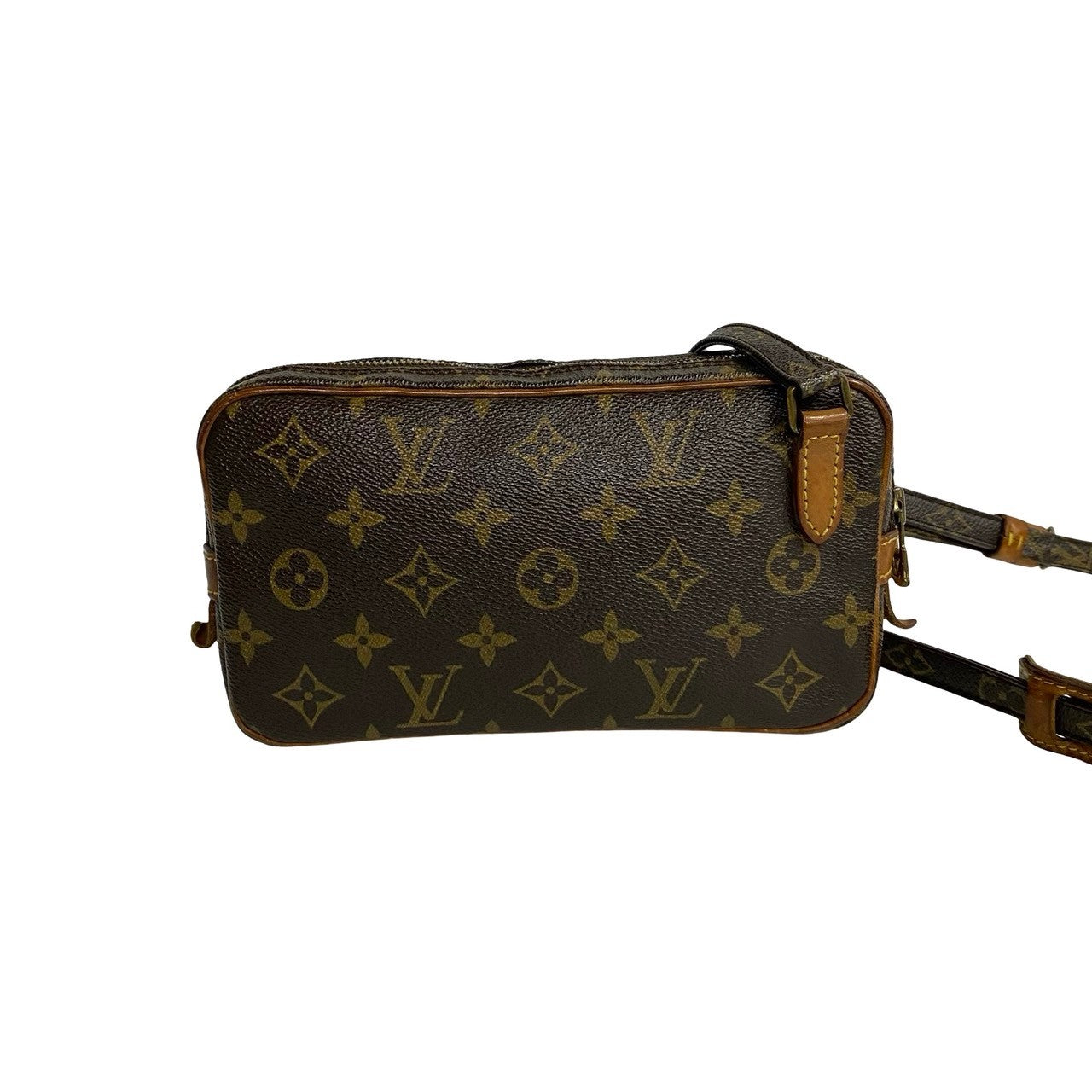 Louis Vuitton Pochette Marly Bandouliere Canvas Crossbody Bag M51828 in Very Good Condition