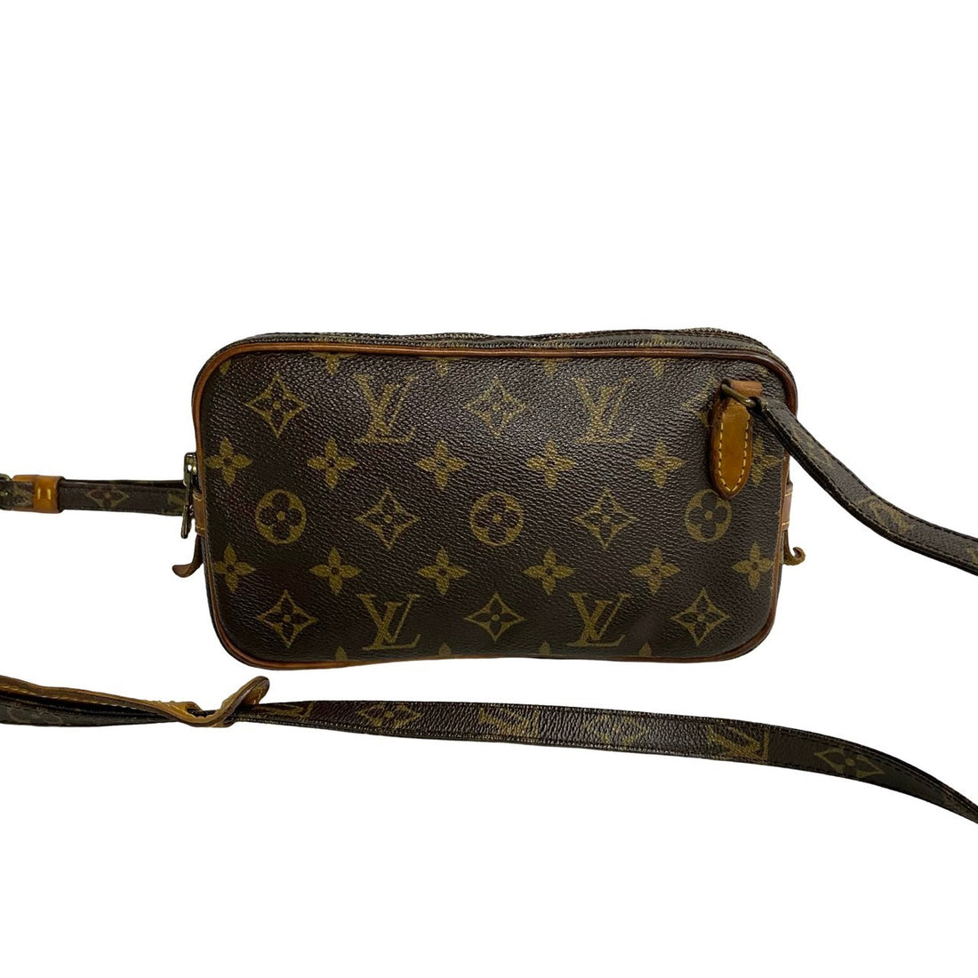 Louis Vuitton Pochette Marly Bandouliere Canvas Crossbody Bag M51828 in Very Good Condition