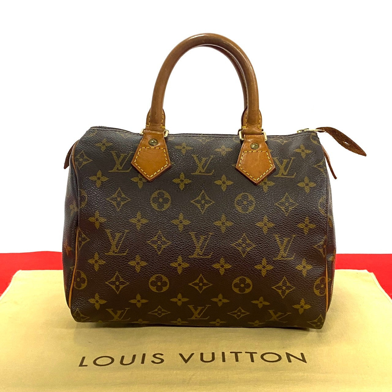 Louis Vuitton Speedy 25 Canvas Handbag M41109 in Very Good Condition