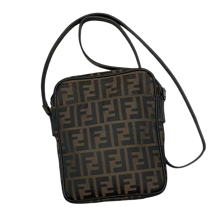 Fendi Zucca Crossbody Bag  Canvas Crossbody Bag in Great Condition