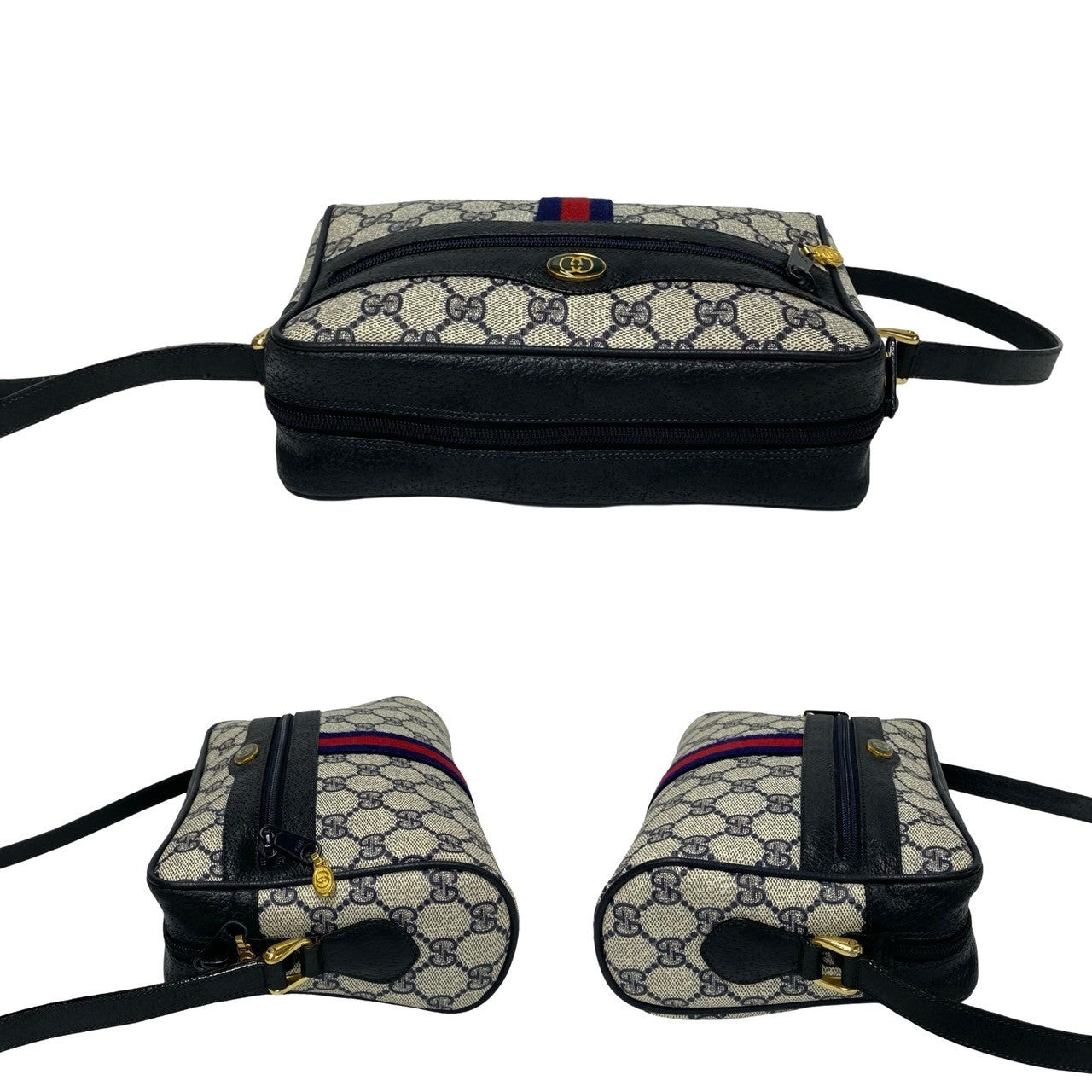 Gucci GG Supreme Crossbody Bag Canvas Crossbody Bag in Very Good Condition