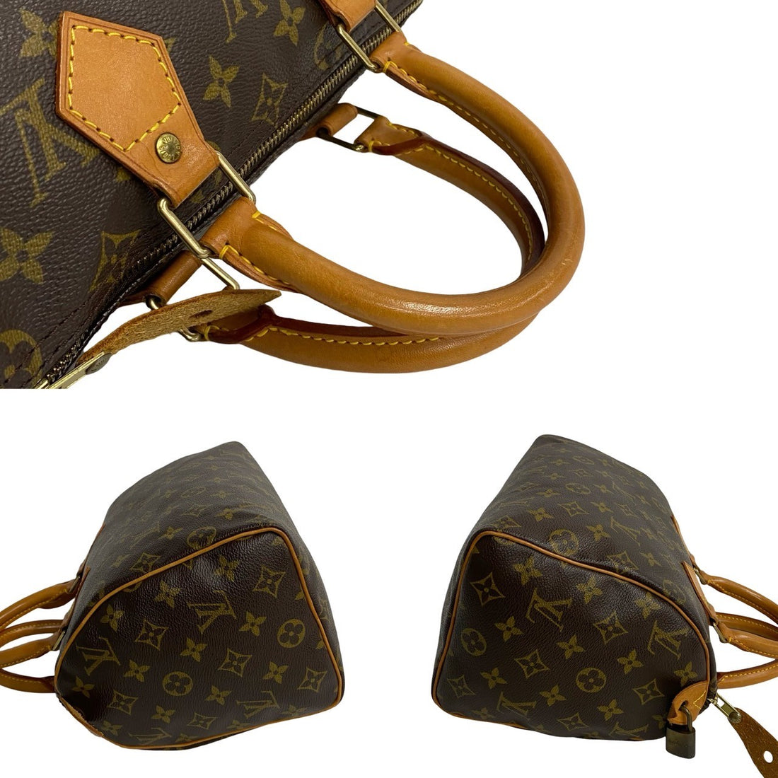 Louis Vuitton Speedy 25 Canvas Handbag M41528 in Very Good Condition