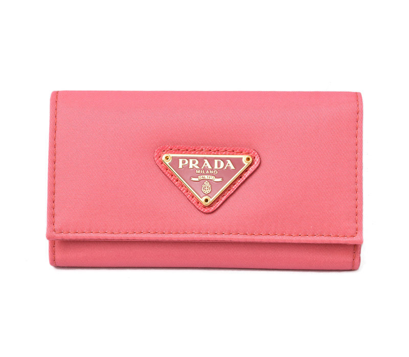 Prada Nylon/Metal Key Case/Key Holder 1M0222