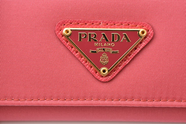 Prada Nylon/Metal Key Case/Key Holder 1M0222