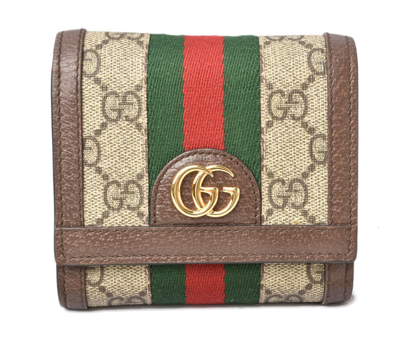 Gucci GG Supreme Leather Bifold Wallet in Pristine Condition