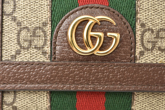 Gucci GG Supreme Leather Bifold Wallet in Pristine Condition