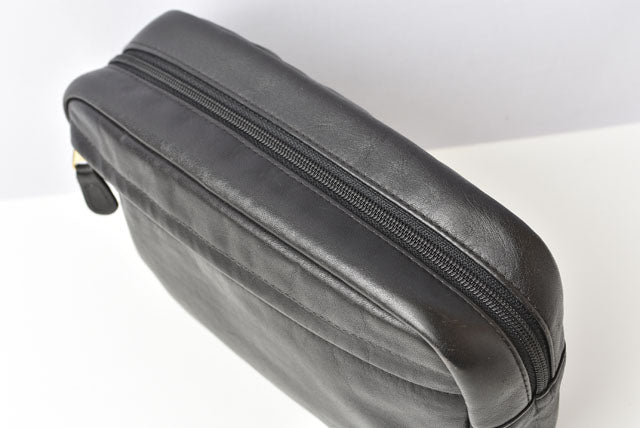 Coach Leather Clutch Bag/Clutch Pouch Black Vintage in Very Good Condition