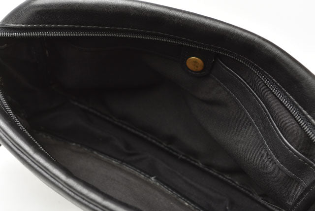 Coach Leather Clutch Bag/Clutch Pouch Black Vintage in Very Good Condition