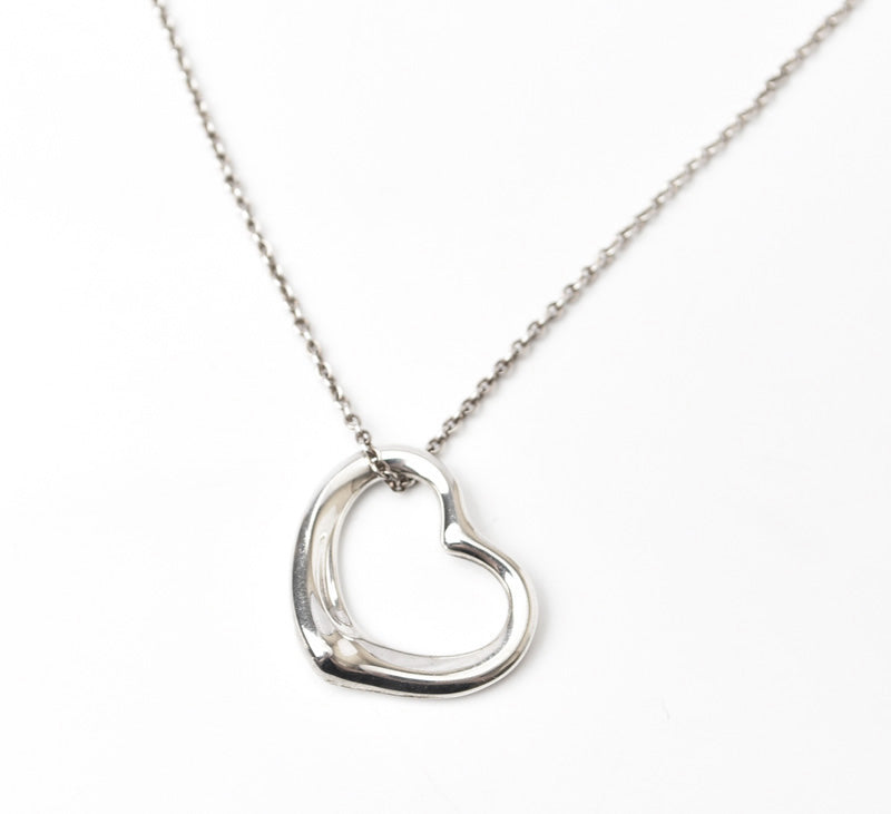 Tiffany & Co. Elsa Peretti Silver Heart Necklace/Pendant