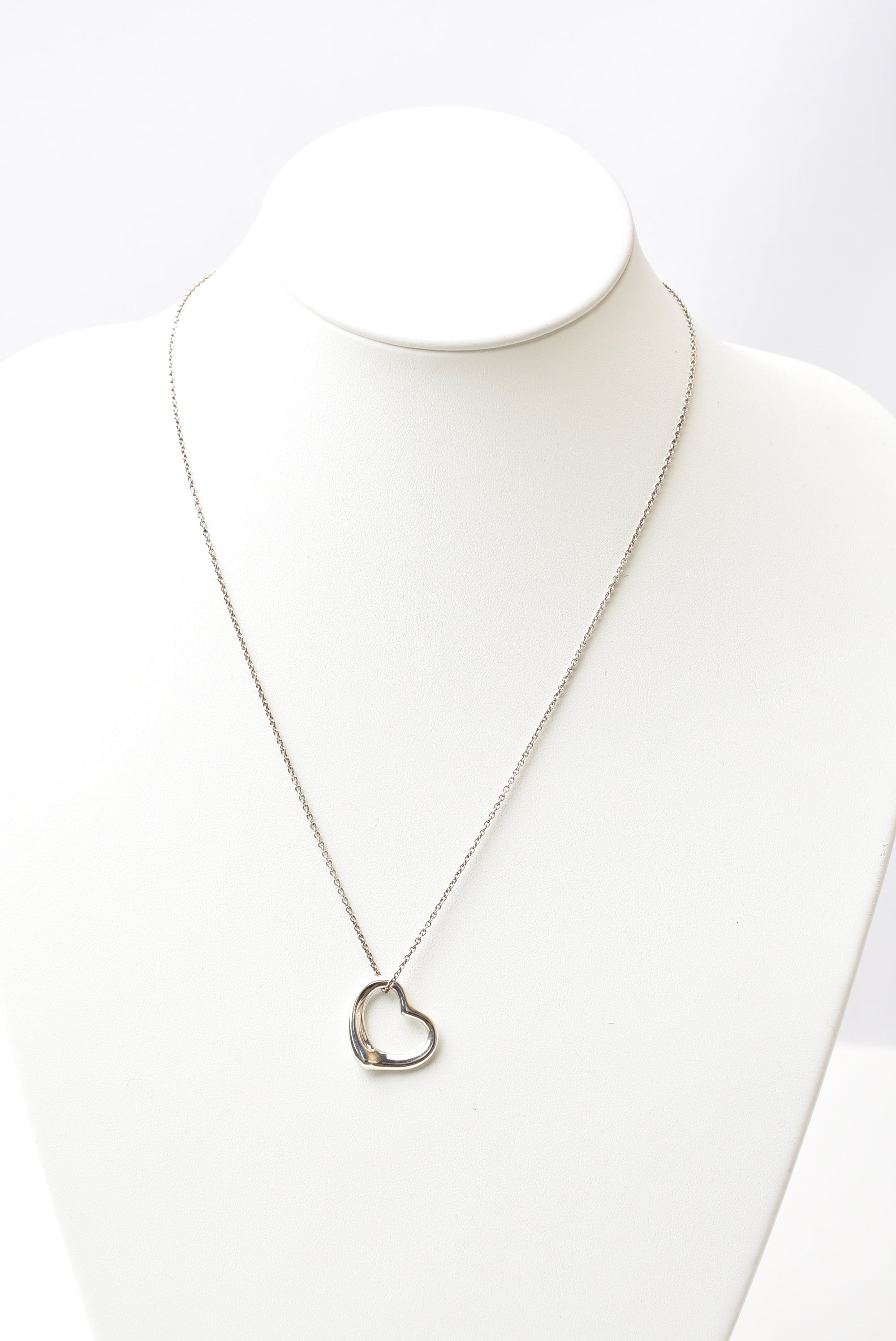 Tiffany & Co. Elsa Peretti Silver Heart Necklace/Pendant