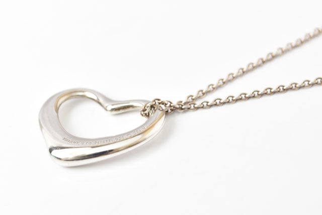 Tiffany & Co. Elsa Peretti Silver Heart Necklace/Pendant