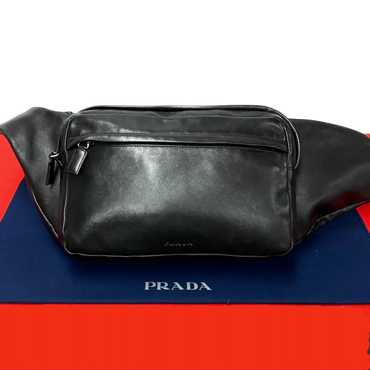 Prada Leather Body Bag Leather Belt Bag in Very Good Condition