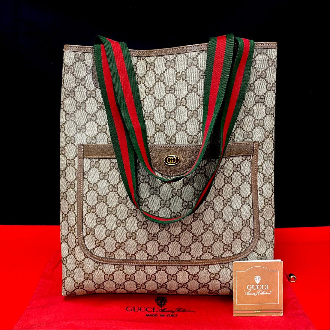 Gucci GG Supreme Tote Bag Canvas Tote Bag