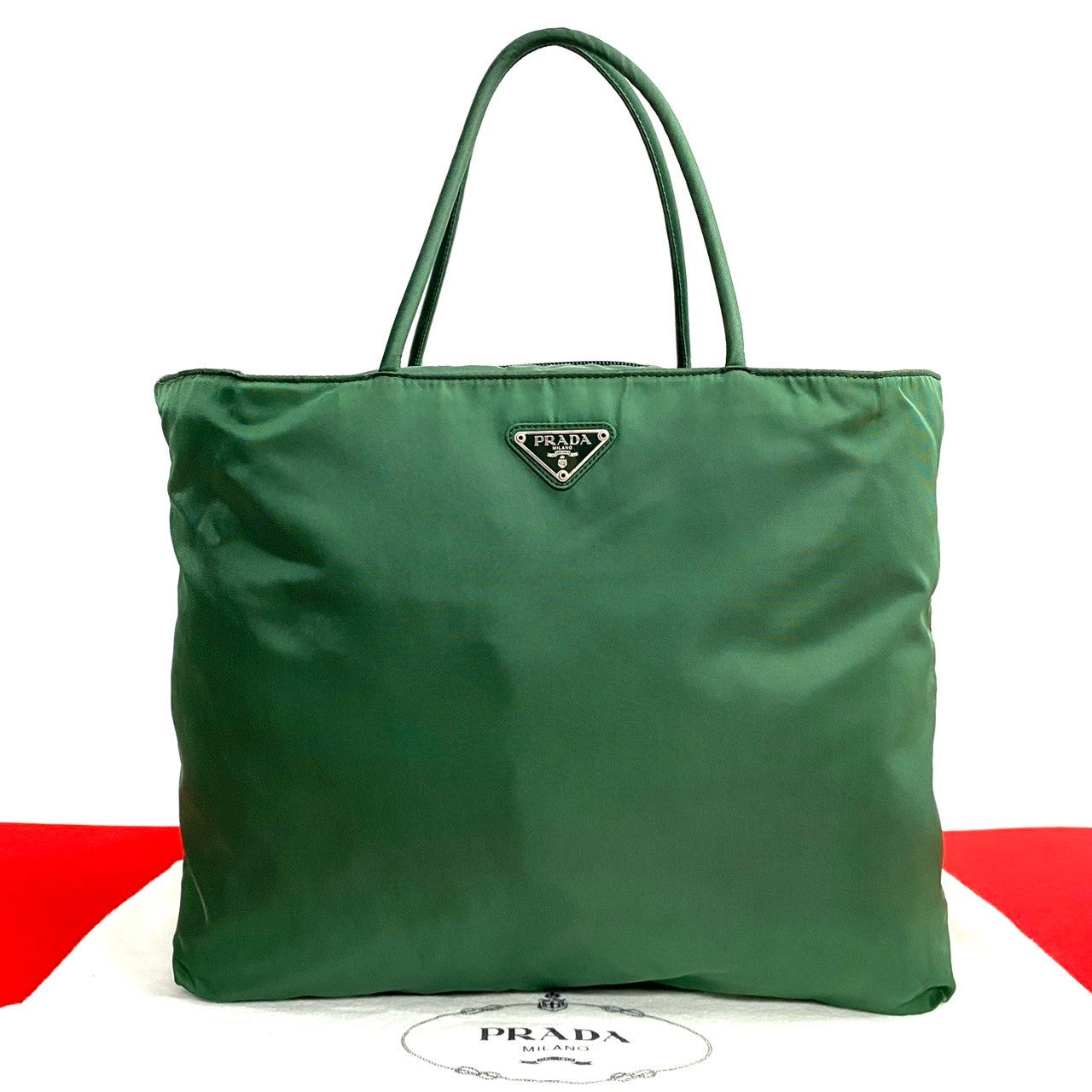 Prada Tessuto Tote Bag  Canvas Tote Bag in Very Good Condition