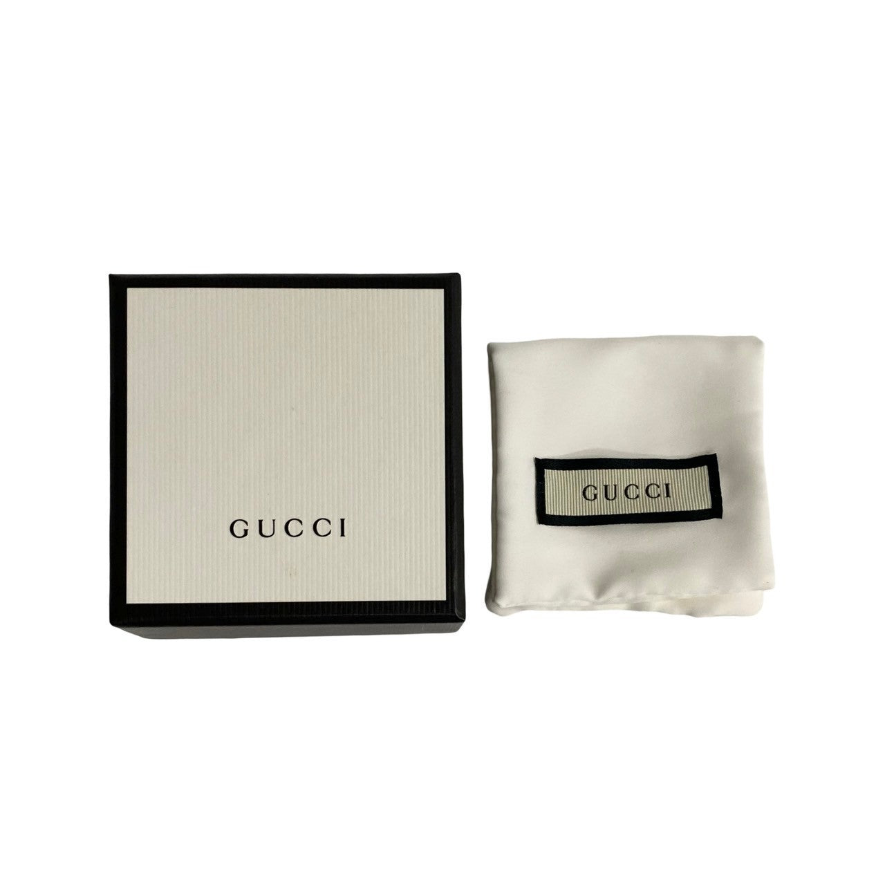 Gucci Silver Interlocking G Ring  Metal Ring in Very Good Condition