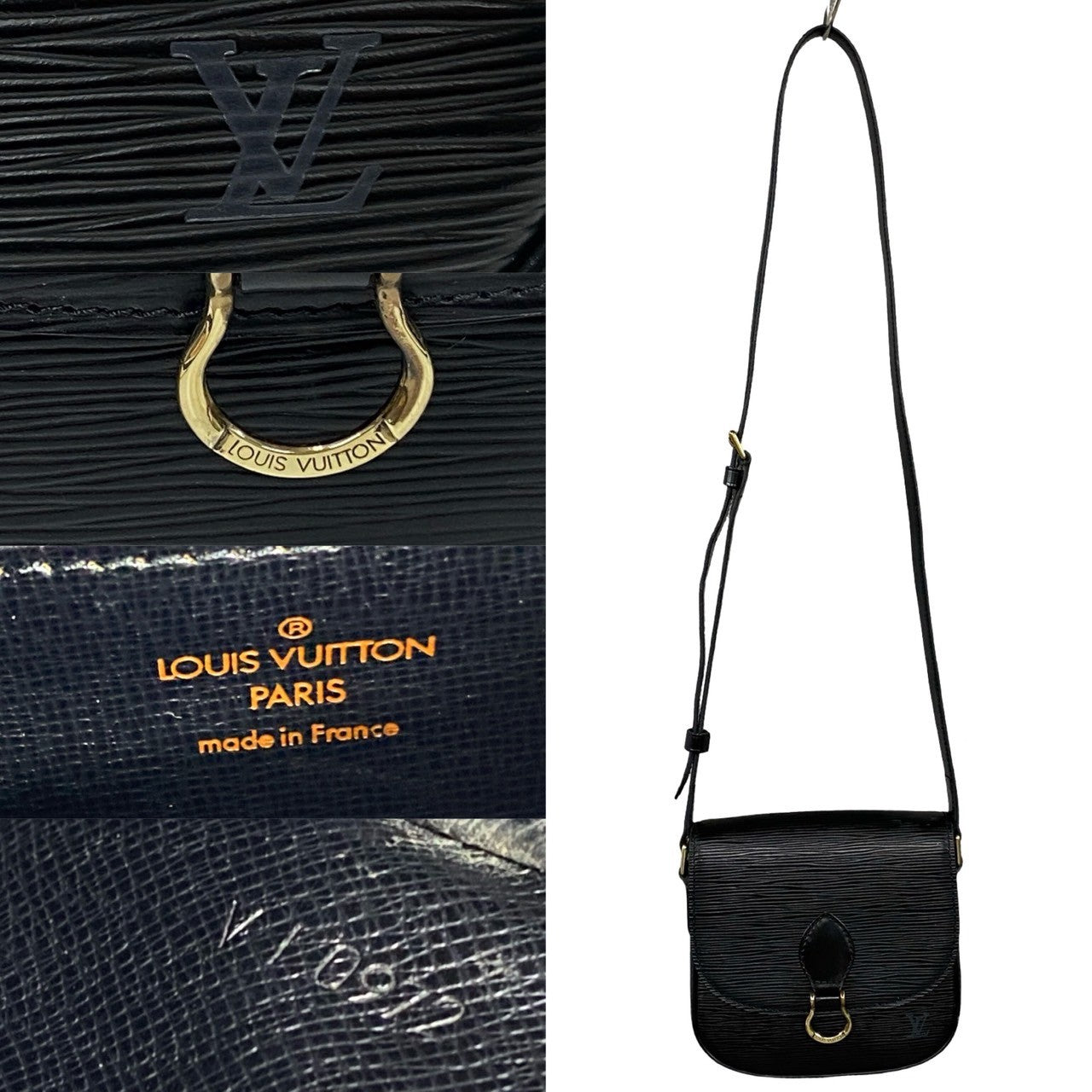 Louis Vuitton Mini Sac Noir Leather Crossbody