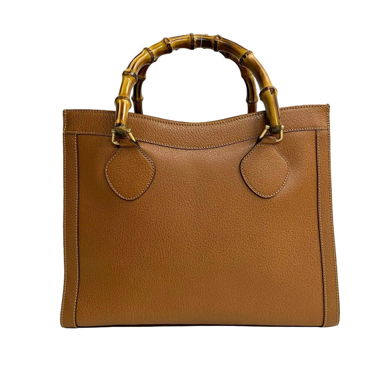 Gucci Vintage Bamboo Leather Tote Bag