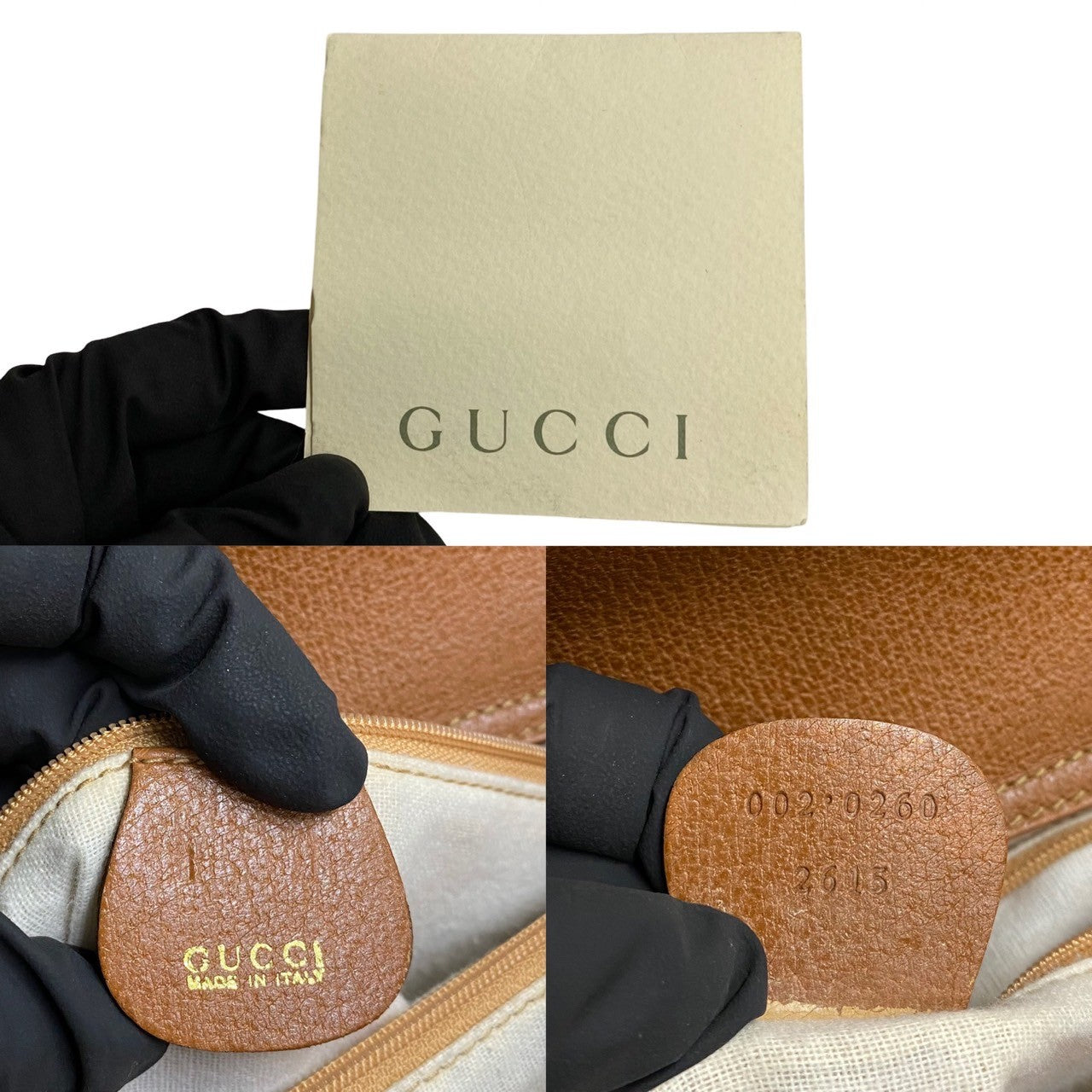 Gucci Vintage Bamboo Leather Tote Bag