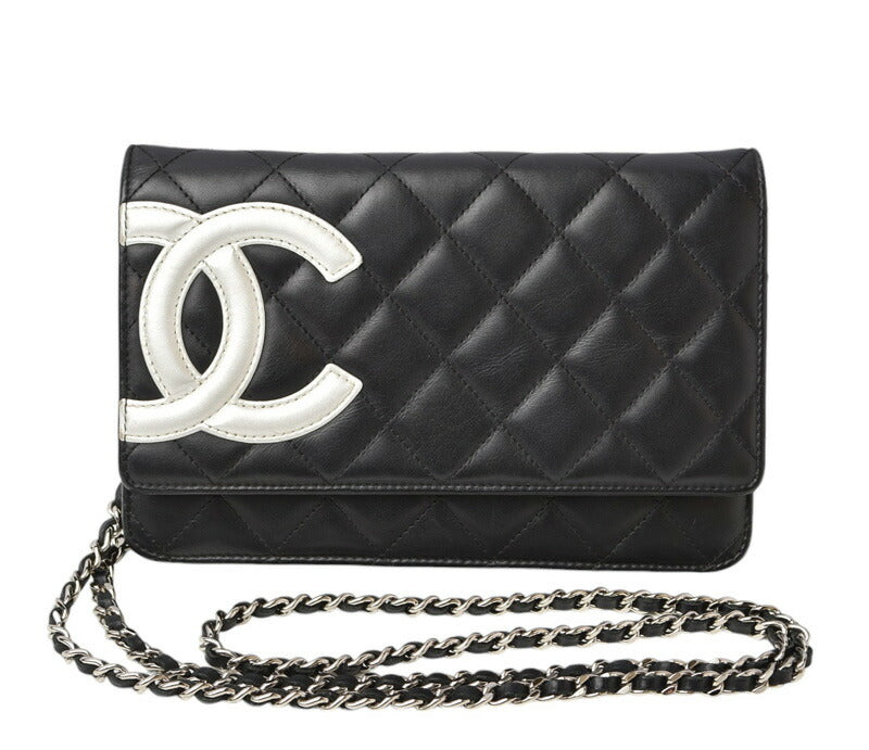 Chanel Chain Wallet Long Wallet Black