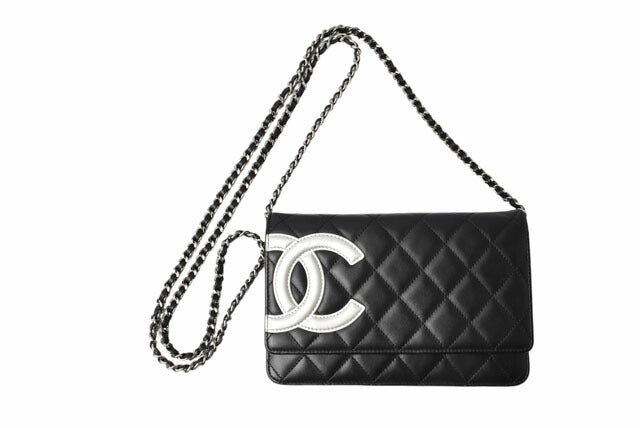 Chanel Chain Wallet Long Wallet Black