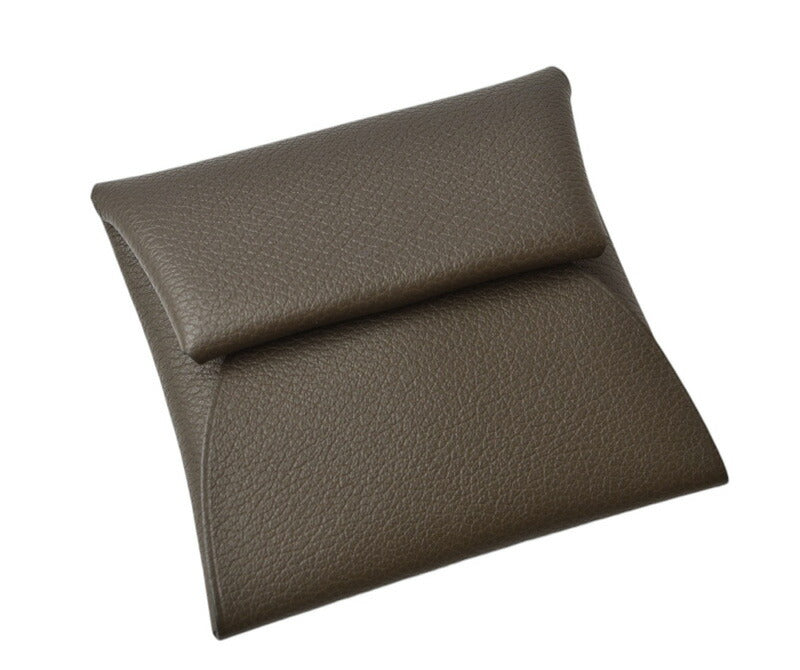 Hermes Chevre Coin Case Dark Brown