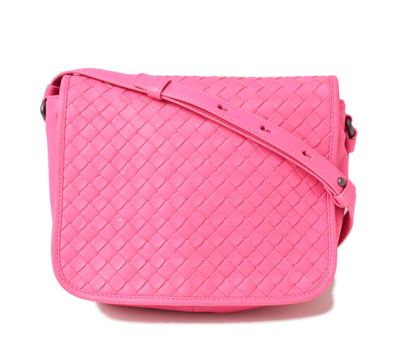 Bottega Veneta Nappa Shoulder Bag Pink in Pristine Condition