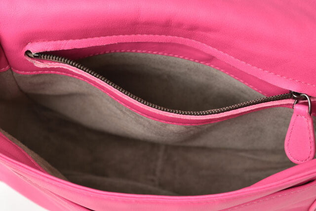 Bottega Veneta Nappa Shoulder Bag Pink in Pristine Condition